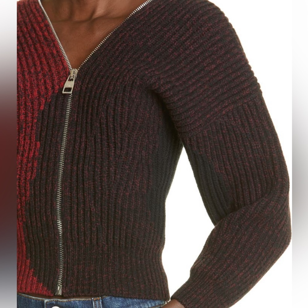 NWT Alexander McQueen colorblock zipped sweater sz Small HP Pick!💕 - Picture 6 of 10